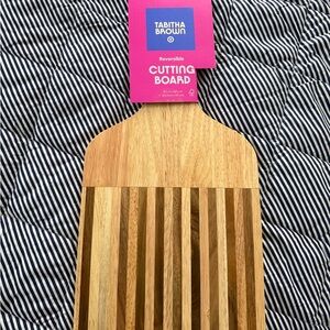 Tabitha Brown Striped Cutting Board - Natural Wood